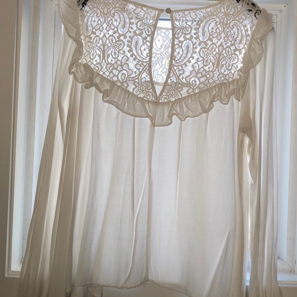 For Love & Lemons Vivian White Lace Top - Picture 5 of 8